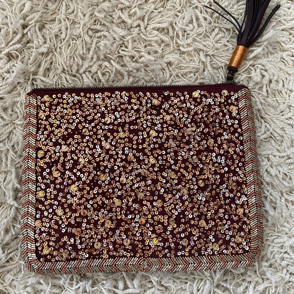 Mossimo Supply Copper Sequined Bag/Pouch